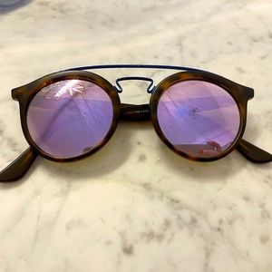 Ray ban sunglasses with blue detail for small face